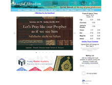 Tablet Screenshot of masjidibrahim.org